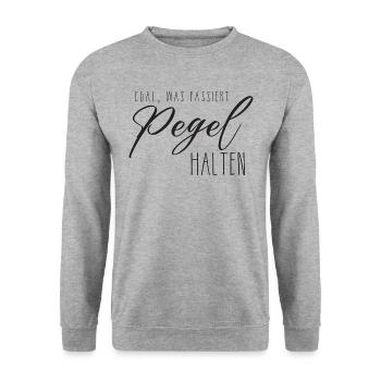Quoi qu’il arrive Gardez les niveaux noirs - Sweat-shirt Unisexe - gris chiné - Devant - Alina (178cm) & Michal (187cm)