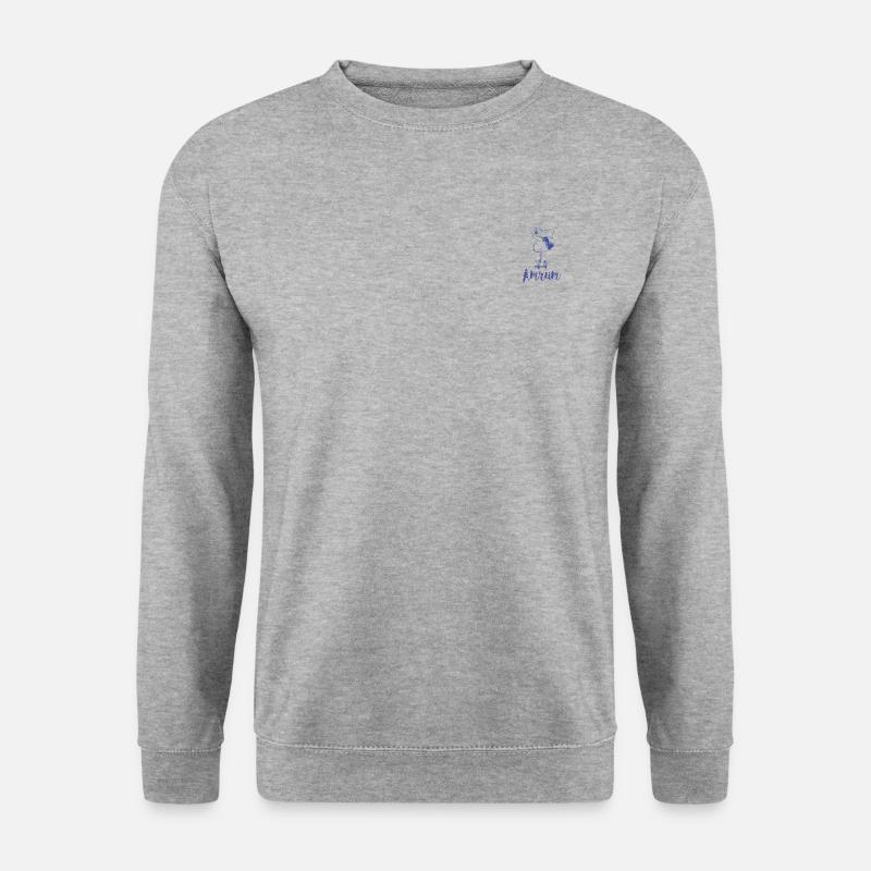 Amrum Moewe - Unisex Pullover - Weißgrau meliert