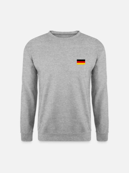 Deutschland Flagge - Unisex Pullover - Weißgrau meliert