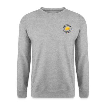 ALL I NEED IS CHEESE - Unisex Sweatshirt - salt & pepper - Front - Alina (178cm) & Michal (187cm)