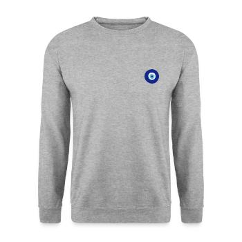 oeil turc - Sweat-shirt Unisexe - gris chiné - Devant - Alina (178cm) & Michal (187cm)