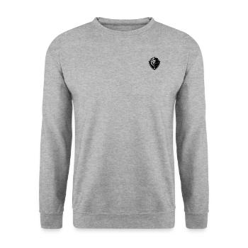 PHIL KONDE BRAND - Sweat-shirt Unisexe - gris chiné - Devant - Alina (178cm) & Michal (187cm)