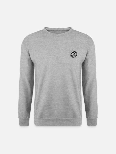 Space Cat - Unisex Pullover - Weißgrau meliert