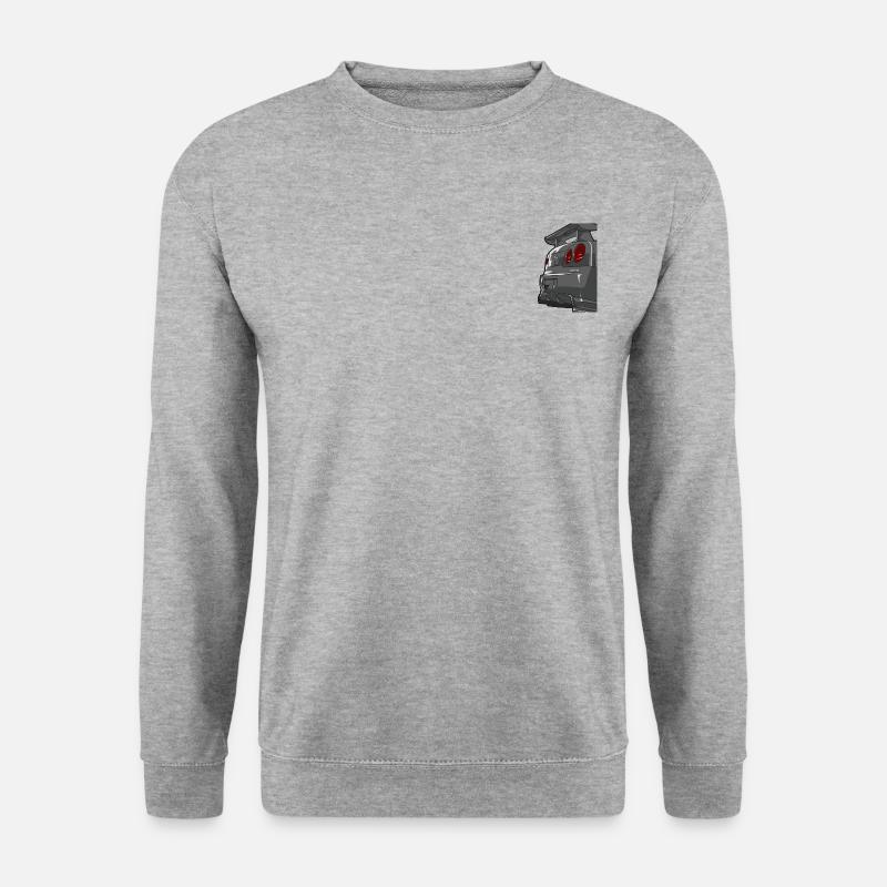 Skyline GTR R34 - Unisex Pullover - Weißgrau meliert