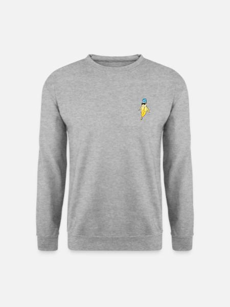 Cool Banana - Unisex Pullover - Weißgrau meliert