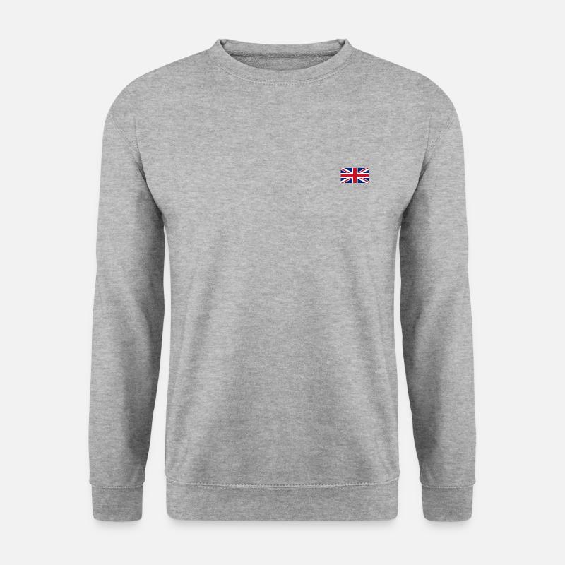 ENGLAND FLAG - Unisex Pullover - Weißgrau meliert