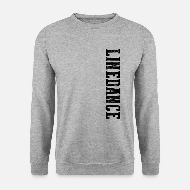 Linedance Line Dance Paartanz Westerntanz Geschenk - Unisex Pullover - Weißgrau meliert