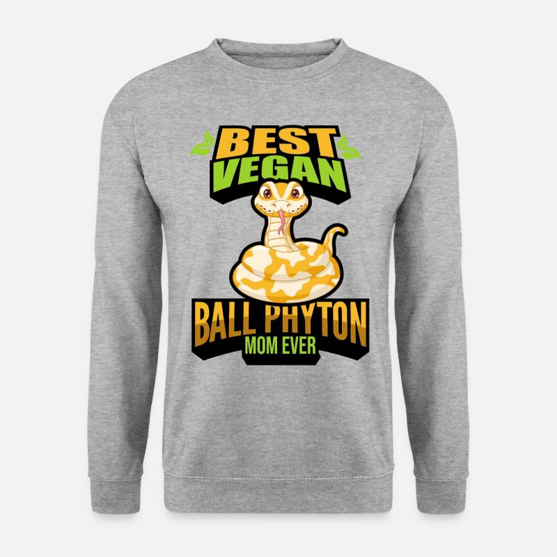 Schlangen - Unisex Pullover - Weißgrau meliert