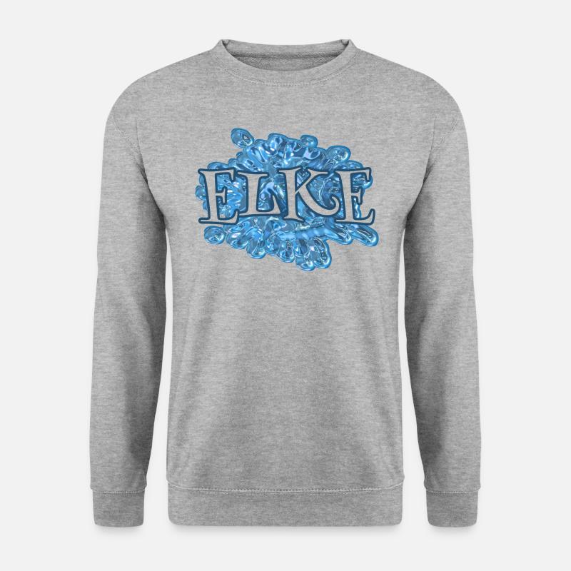 Elke - Unisex Pullover - Weißgrau meliert