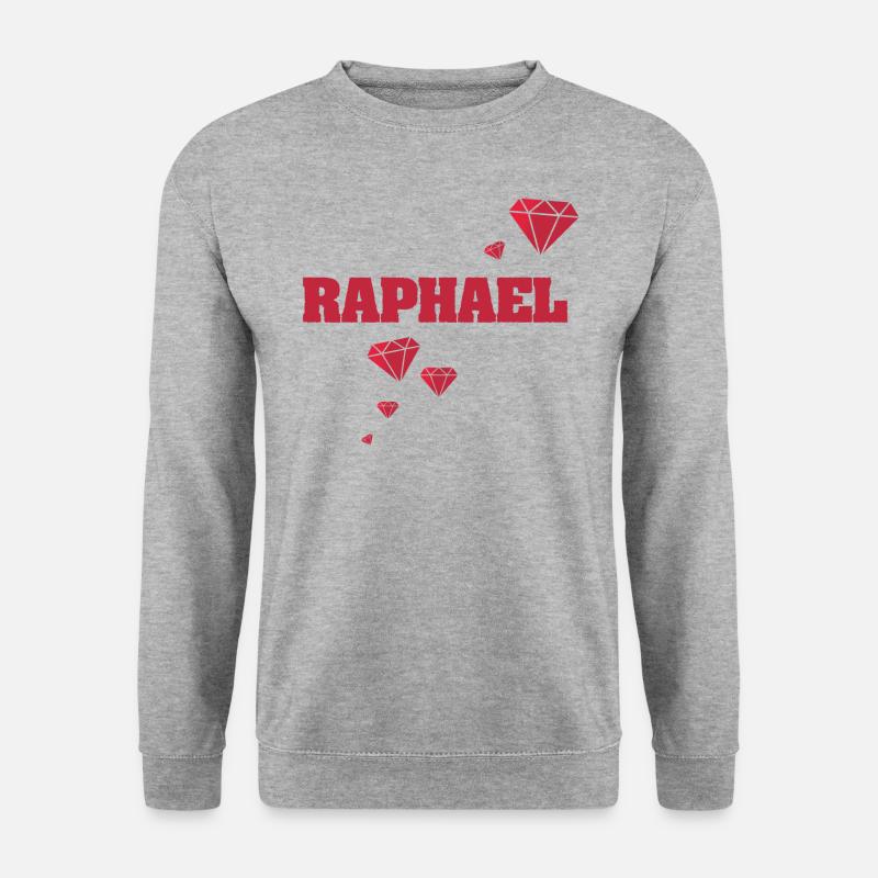 Raphael - Unisex Pullover - Weißgrau meliert