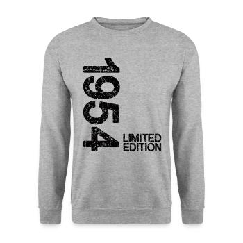 1954 Limited Edition black - Unisex Sweatshirt - salt & pepper - Front - Alina (178cm) & Michal (187cm)