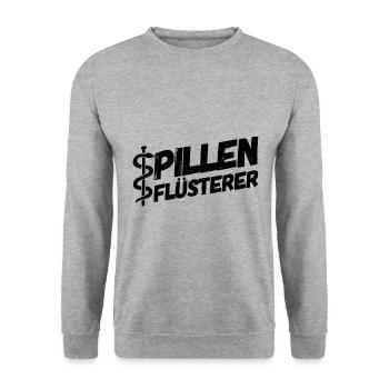 Apotheker Apotheke Pharmazeut - Unisex Pullover - Weißgrau meliert - Vorne - Alina (178cm) & Michal (187cm)