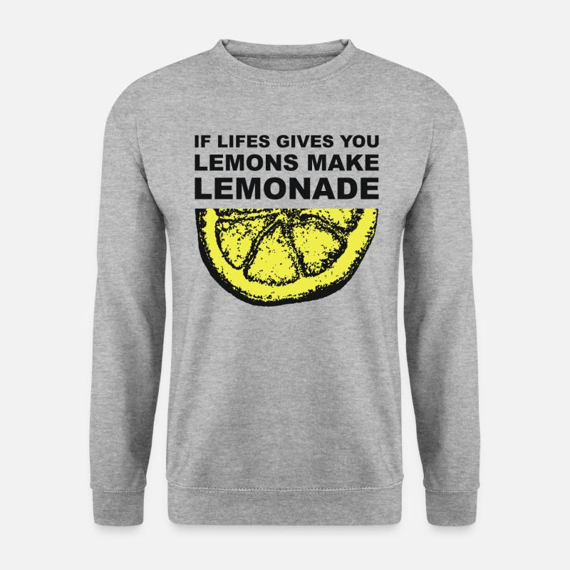 Lemon Lemonade Quote Graphic - Unisex Sweatshirt - salt & pepper