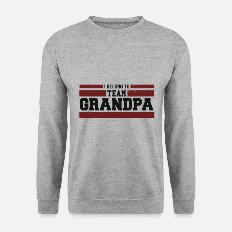 Opa Team - Unisex Pullover - Weißgrau meliert