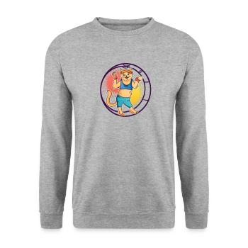 Rhönradradnen Rhönradnen Turnnen Katzen Rhönradn - Sweat-shirt Unisexe - gris chiné - Devant - Alina (178cm) & Michal (187cm)