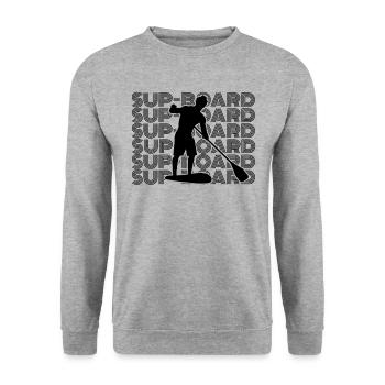SUP paddle paddle Stand Up Paddle Hommes - Sweat-shirt Unisexe - gris chiné - Devant - Alina (178cm) & Michal (187cm)