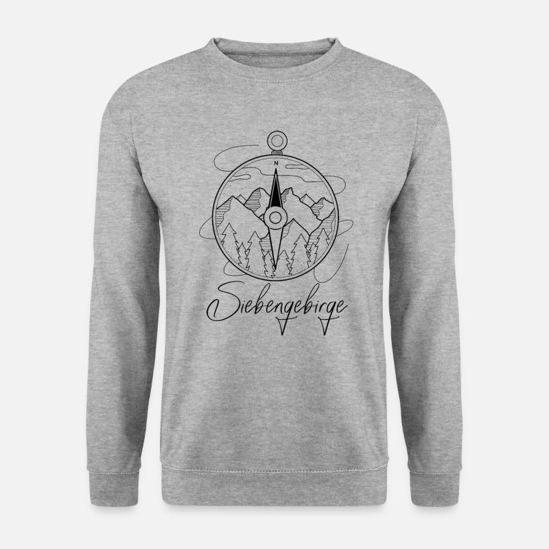 Siebengebirge randonnée Camper-Camping escalade - Sweat-shirt Unisexe - gris chiné