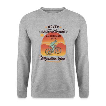 VTT VTT VTT Accessoires de vélo VTT - Sweat-shirt Unisexe - gris chiné - Devant - Alina (178cm) & Michal (187cm)