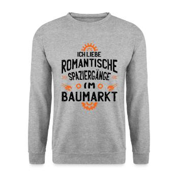 Heimwerker Hausbau Bauherr Baumarkt Hausmeister - Unisex Pullover - Weißgrau meliert - Vorne - Alina (178cm) & Michal (187cm)