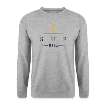 SUP paddleboard Stand Up Paddle SUP-MAMA Femmes - Sweat-shirt Unisexe - gris chiné - Devant - Alina (178cm) & Michal (187cm)