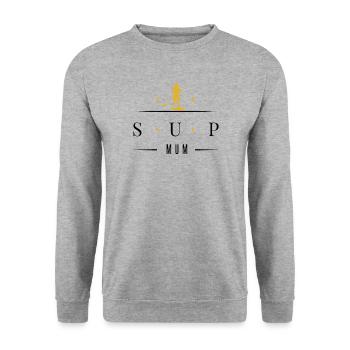 SUP paddleboard Stand Up Paddle SUP-MUM Femmes - Sweat-shirt Unisexe - gris chiné - Devant - Alina (178cm) & Michal (187cm)