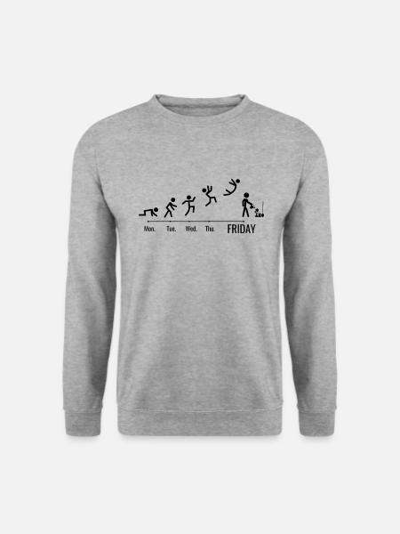 Garten Gartenpflanzen Landschaftsgärtner - Unisex Pullover - Weißgrau meliert