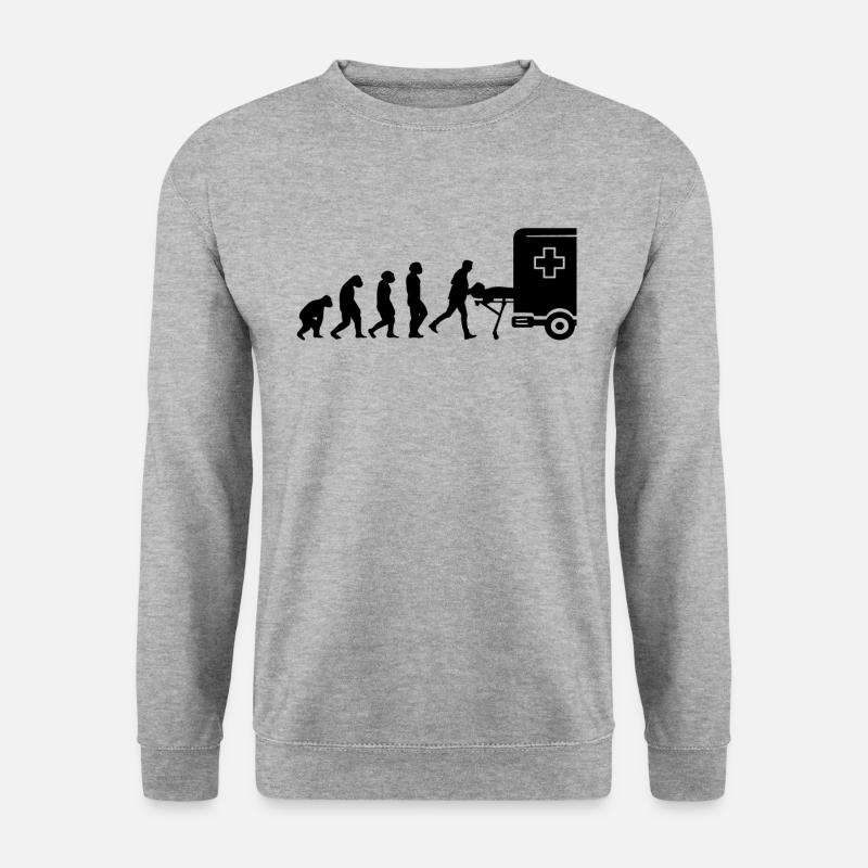 Rettungssanitäter Notfall-Sani Sanitäter - Unisex Pullover - Weißgrau meliert
