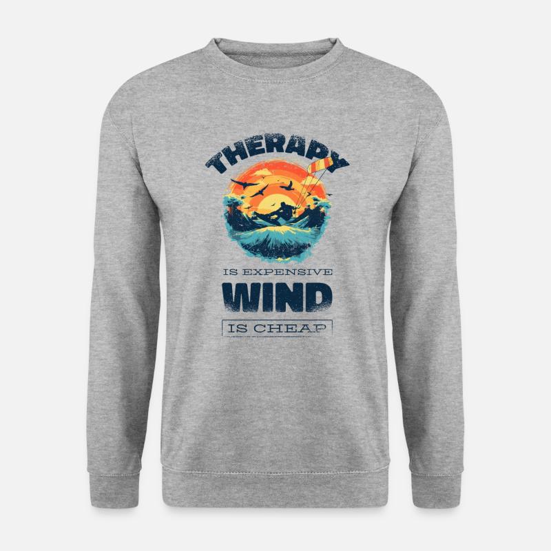 kitesurf kiteboard kitesurfing kitesurf funny - Unisex Sweatshirt - salt & pepper