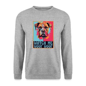 Boxer Dog Breeds Boxer Dogs Accessories Dog Owners - Unisex Sweatshirt - salt & pepper - Front - Alina (178cm) & Michal (187cm)