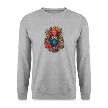 Gärtnerin Gartenpflanzen Landschaftsgärtner - Unisex Pullover - Weißgrau meliert - Vorne - Alina (178cm) & Michal (187cm)