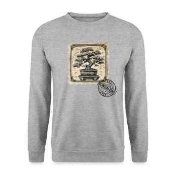 Bonsai Dad Bonsai Tree Bonsai Plants - Unisex Sweatshirt - salt & pepper - Front - Alina (178cm) & Michal (187cm)