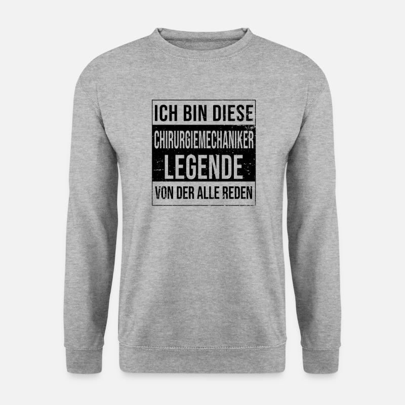 Berufe Ausbildung bestanden Legende - Unisex Pullover - Weißgrau meliert