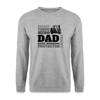 Forklift Driver Warehouse Manager Warehouse Manager Occupations - Unisex Sweatshirt - salt & pepper - Front - Alina (178cm) & Michal (187cm)