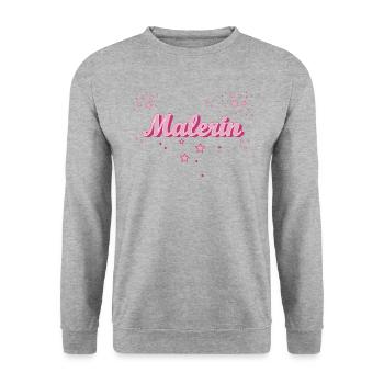 Lackierer-Anstreicher Abschluss-Geschenk Malerin - Unisex Pullover - Weißgrau meliert - Vorne - Alina (178cm) & Michal (187cm)