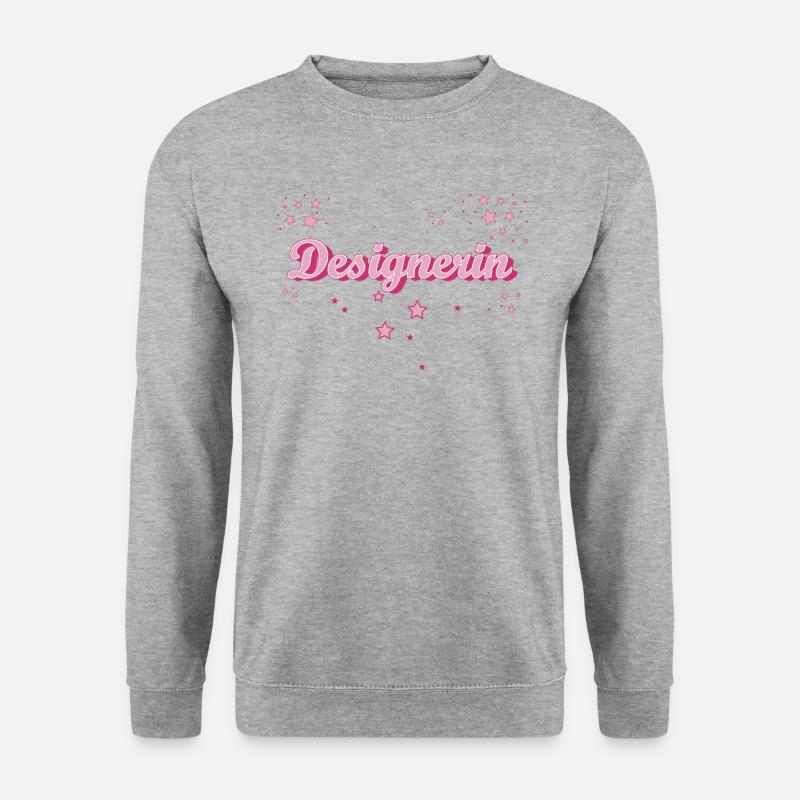 Illustrator Abschluss-Geschenk Designerin - Unisex Pullover - Weißgrau meliert