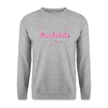 Bauern Abschluss-Geschenk Landwirtin - Unisex Pullover - Weißgrau meliert - Vorne - Alina (178cm) & Michal (187cm)