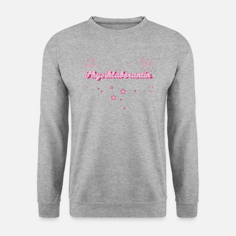 Laborant Abschluss-Geschenk Physiklaborantin - Unisex Pullover - Weißgrau meliert