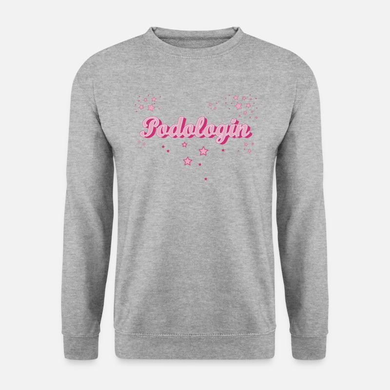 Fußpflege Abschluss-Geschenk Podologin - Unisex Pullover - Weißgrau meliert