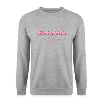 Voiture voiture l’obtention du diplôme cadeau mécanicien - Sweat-shirt Unisexe - gris chiné - Devant - Alina (178cm) & Michal (187cm)