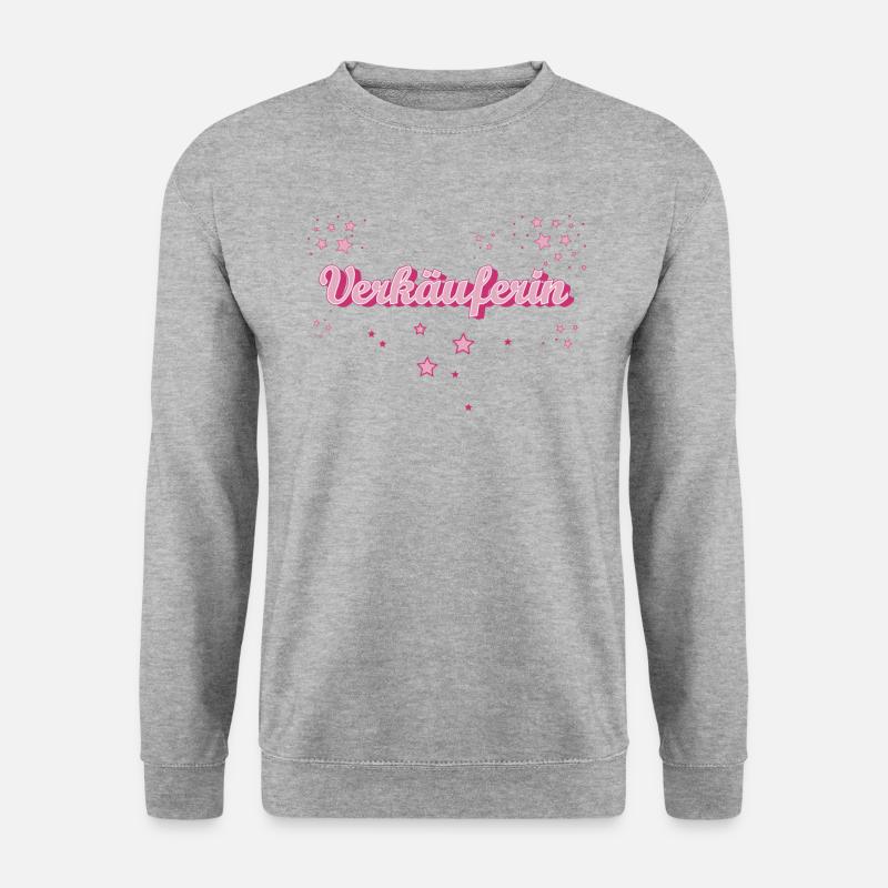 Einzelhändler Abschluss-Geschenk Verkäuferin - Unisex Pullover - Weißgrau meliert