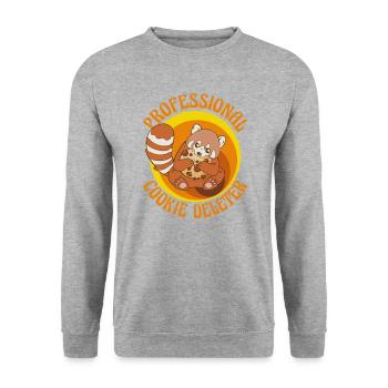 Gamer PC Consoles Video Games Developer Panda - Unisex Sweatshirt - salt & pepper - Front - Alina (178cm) & Michal (187cm)