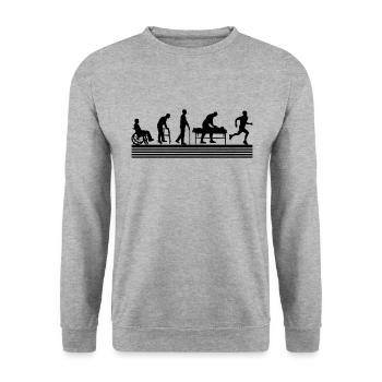 Physiotherapy Chiropractor Physio-masseur - Unisex Sweatshirt - salt & pepper - Front - Alina (178cm) & Michal (187cm)