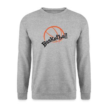 Basketball Players Basketball Players Basketball - Unisex Sweatshirt - salt & pepper - Front - Alina (178cm) & Michal (187cm)
