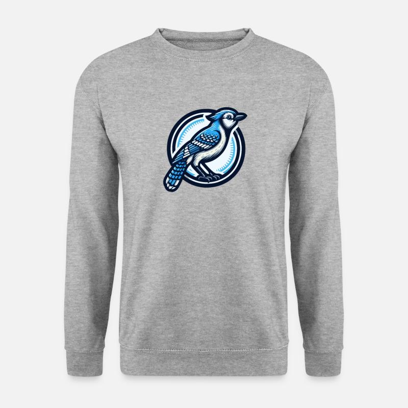 Vogelzüchter Ornithologe Vogelbeobachter - Unisex Pullover - Weißgrau meliert