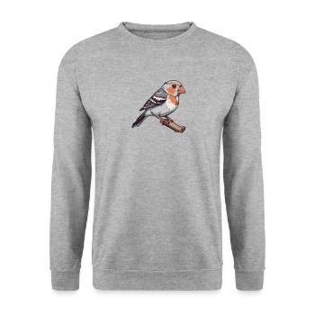 Éleveur d’oiseaux Ornithologue Ornithologue Ornithologue - Sweat-shirt Unisexe - gris chiné - Devant - Alina (178cm) & Michal (187cm)