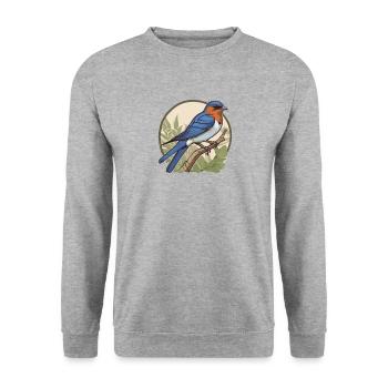 Éleveur d’oiseaux Ornithologue Ornithologue Ornithologue - Sweat-shirt Unisexe - gris chiné - Devant - Alina (178cm) & Michal (187cm)