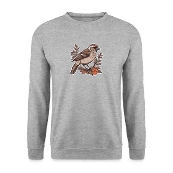 Éleveur d’oiseaux Ornithologue Ornithologue Ornithologue - Sweat-shirt Unisexe - gris chiné - Devant - Alina (178cm) & Michal (187cm)