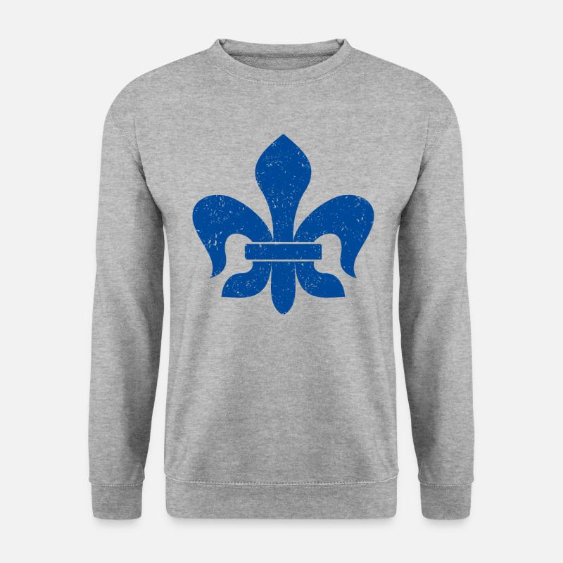 Fleur-de-lis / Lily - Unisex Sweatshirt - salt & pepper