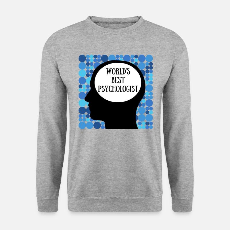 WELTBESTER PSYCHOLOGE GESCHENKDESIGN - Unisex Pullover - Weißgrau meliert