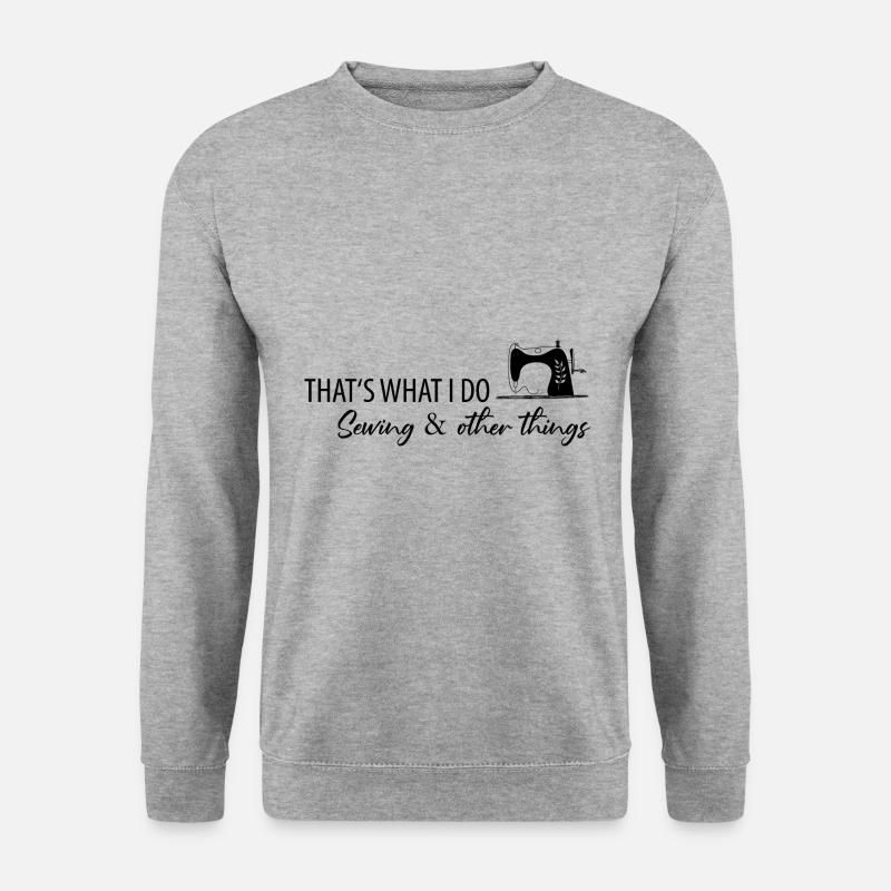 Sewing Sewing Machine - Unisex Sweatshirt - salt & pepper